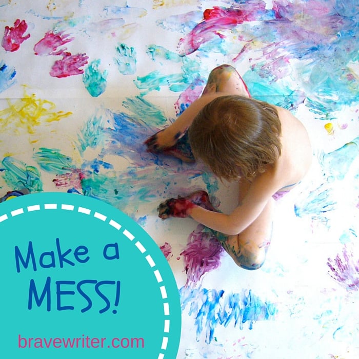 It's okay to make a mess in your homeschool