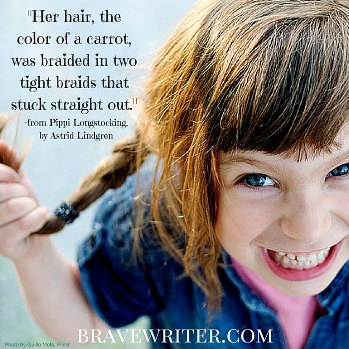 Pippi Longstocking hair quote for Friday Freewrite