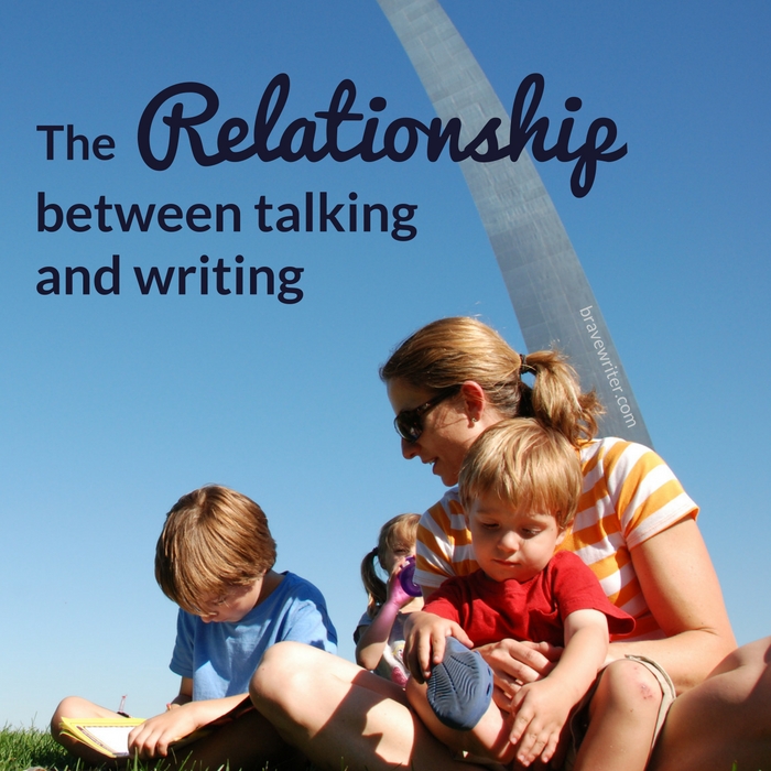 The relationship between talking and writing