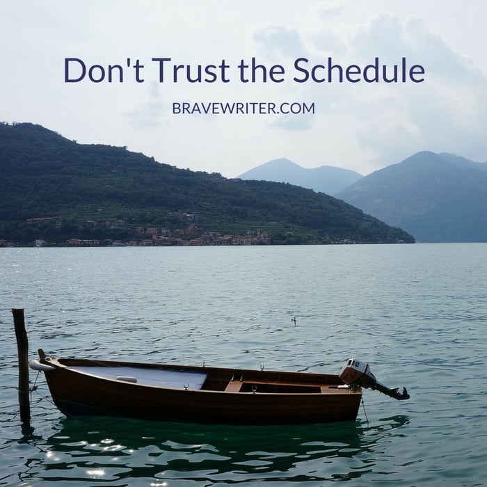 Don't Trust the Schedule