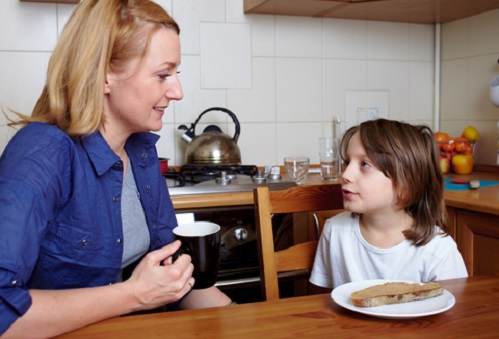 http://www.dreamstime.com/royalty-free-stock-images-mother-son-sits-kitchen-dinner-image23186299