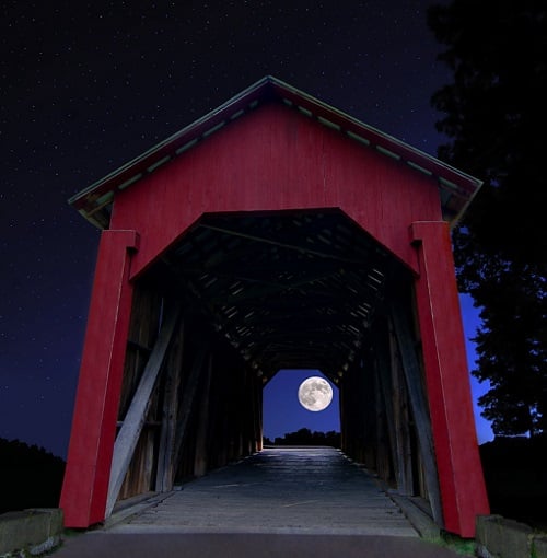 http://www.dreamstime.com/stock-photo-covered-bridge-full-moon-night-rustic-country-shining-image33241110
