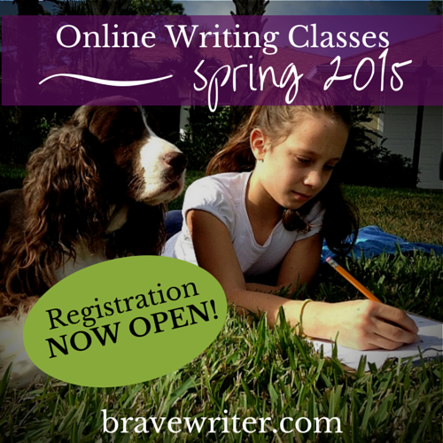 Brave Writer Spring Class Registration 2015