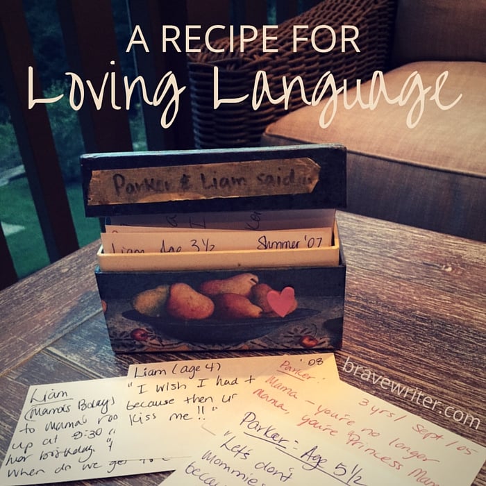 A recipe for loving language