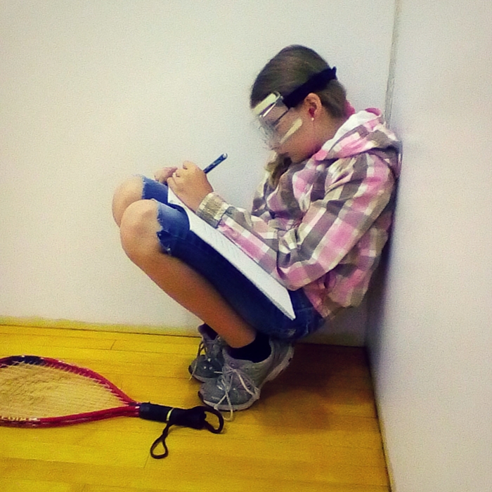 Racquetball poetry