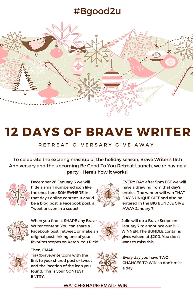 12 Days of Brave Writer in a Nutshell