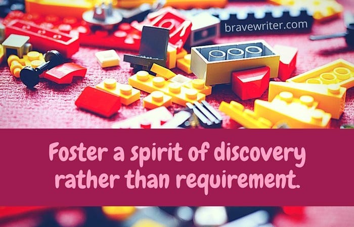 Foster a spirit of discovery rather than requirement