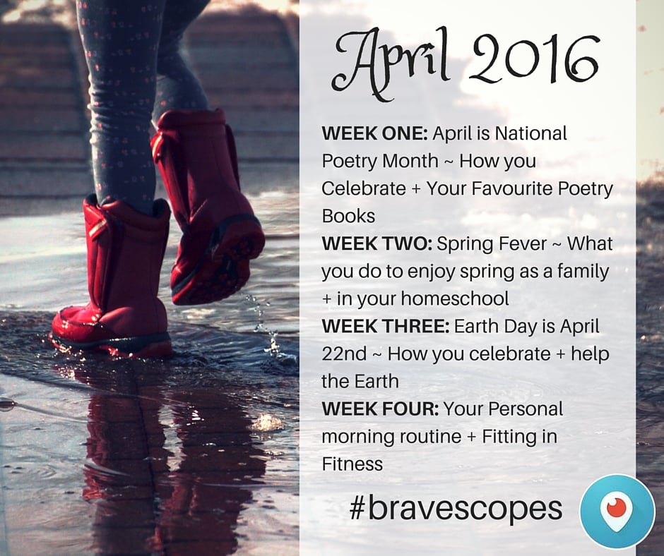 BraveScope prompts for April 2016