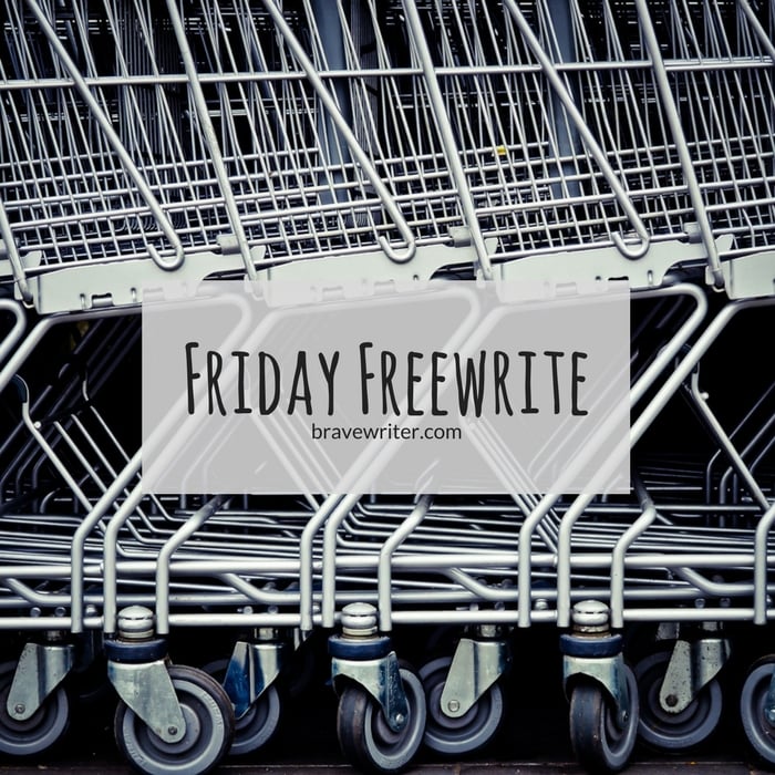 Friday Freewrite Grocery Shopping