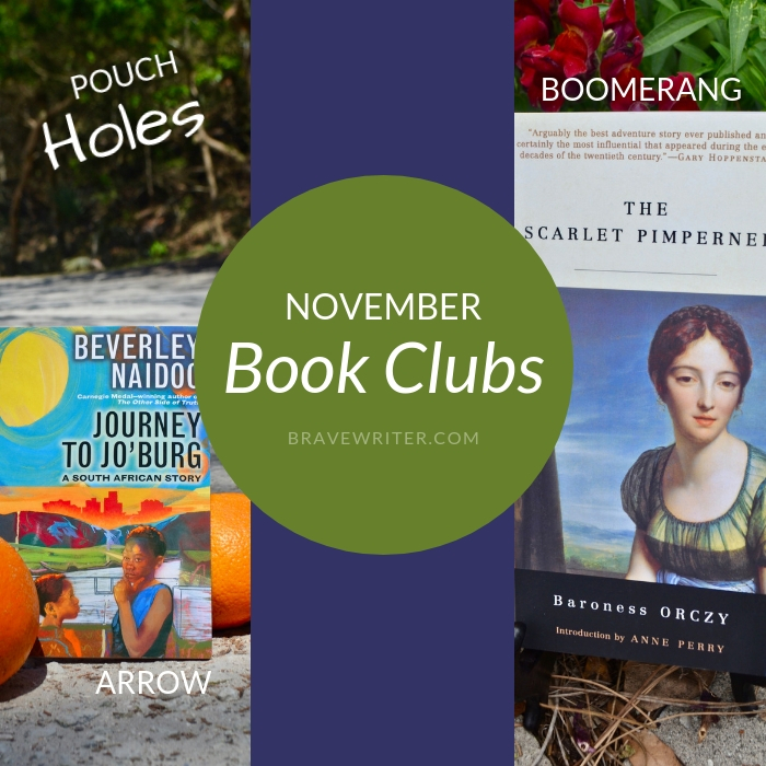 Brave Writer November Book Clubs 2018