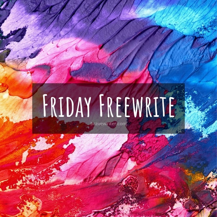 Brave Writer Friday Freewrite Colorful Emotions